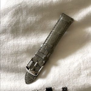 Grey 18mm Alligator 🐊 Michele Watch Straps